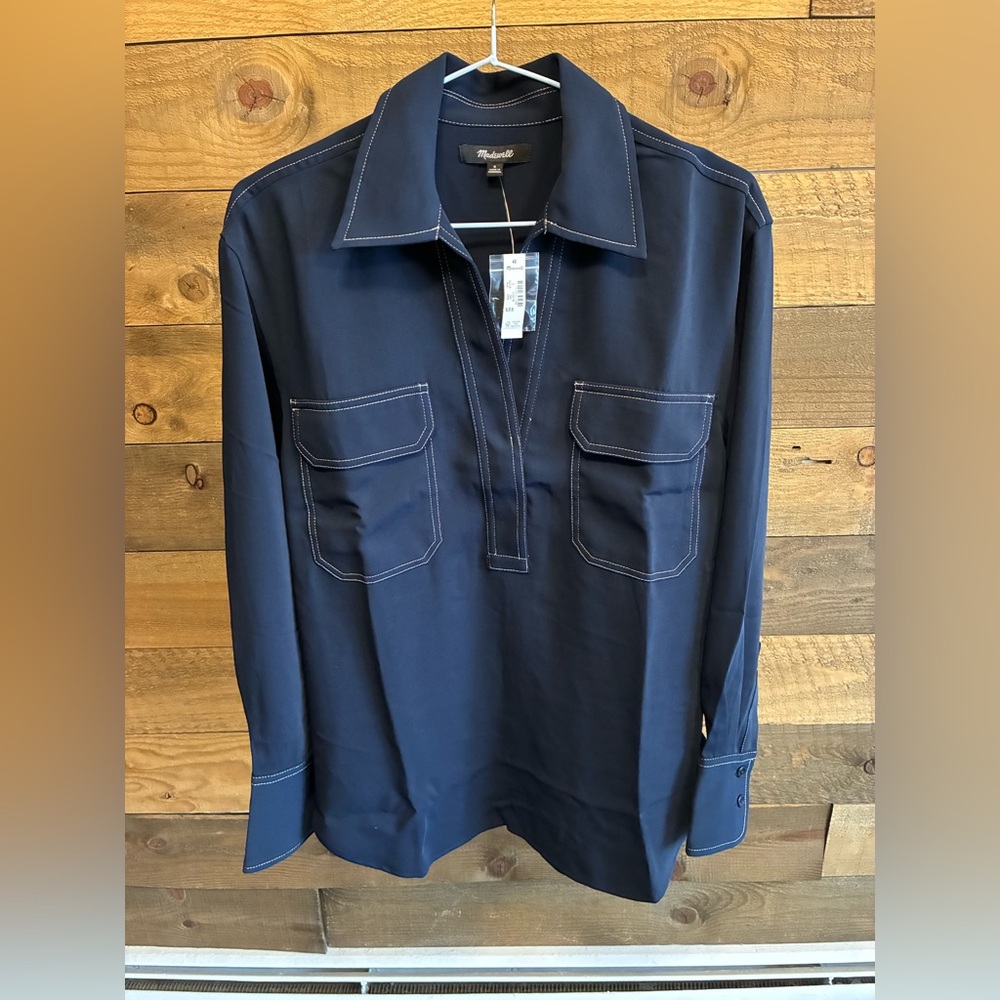 Madewell Navy Blue Women's Top